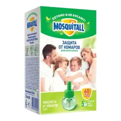 Жидкость "Защита от комаров для всей семьи 60 ночей", 30 мл Mosquitall (Россия) купить по цене 302 руб.
