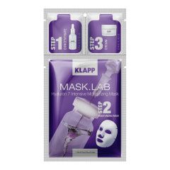 Klapp Mask.Lab Hyaluron 7 Intensive Moisturizing Mask - 3-х компонентный набор: концентрат, маска, крем Klapp (Германия) купить по цене 5 169 руб.