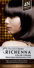 Richenna Color Cream Brown - Крем-краска для волос с хной № 4N Richenna (Корея) купить по цене 1 274 руб.
