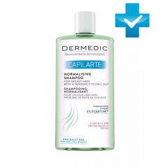 Dermedic Capilarte - Нормализирующий шампунь для жирных волос с проблемой выпадения 300 мл Dermedic (Польша) купить по цене 1 856 руб.