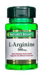 Nature's Bounty - L-аргинин 500 мг 50 капсул Nature's Bounty (США) купить по цене 880 руб.