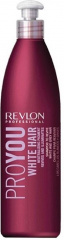 Revlon Professional Pro You White Hair Shampoo - Шампунь для здоровья и блеска  седых  и обесцвеченных волос 350 мл Revlon Professional (Испания) купить по цене 639 руб.