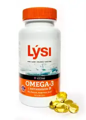Омега-3 с витамином Д, 60 капсул Lysi (Исландия) купить по цене 1 137 руб.