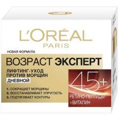 L'Oréal Dermo-Expertise - Крем для лица Возраст эксперт 45+ для всех типов кожи 50 мл L'Oreal Paris (Франция) купить по цене 894 руб.