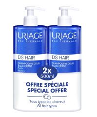 Uriage DS Hair - Набор (шампунь мягкий балансирующий DS 2*500 мл) Uriage (Франция) купить по цене 2 501 руб.