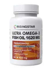 Омега-3 жирные кислоты для сердца, сосудов и иммунитета 1620 мг, 60 капсул Risingstar (Россия) купить по цене 1 232 руб.
