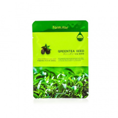 Farm Stay - Тканевая маска с натуральным экстрактом семян зеленого чая 23 мл Farm Stay (Корея) купить по цене 67 руб.
