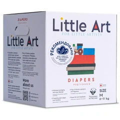 Детские подгузники в индивидуальной упаковке размер M 6-11 кг, 36 шт Little Art (Китай) купить по цене 1 591 руб.