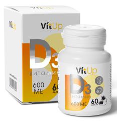 VitUp - Витамин D3 60 капсул х 230 мг VitUp (Россия) купить по цене 357 руб.