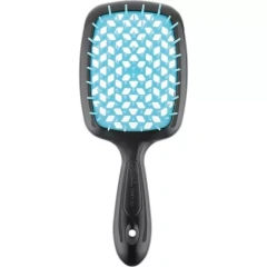 Щетка Superbrush с закругленными зубчиками черно-голубая, 20,3 х 8,5 х 3,1 см Janeke (Италия) купить по цене 1 188 руб.