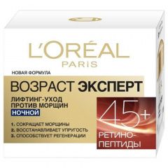 L'Oréal Dermo-Expertise - Крем для лица Возраст эксперт 45+ ночной 50 мл L'Oreal Paris (Франция) купить по цене 894 руб.