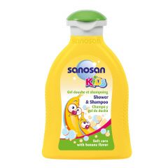 Sanosan Kids - Гель для душа и шампунь Банан 200 мл Sanosan (Германия) купить по цене 502 руб.