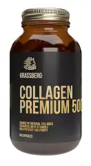 Биологически активная добавка к пище Collagen Premium 500 мг + витамин C 40 мг, 120 капсул Grassberg (Великобритания) купить по цене 2 345 руб.