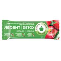 Леовит Detox - Батончик детоксикационный с яблоком и корицей 25 гр Леовит (Россия) купить по цене 61 руб.
