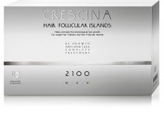 Crescina Follicular Islands 2100 - Комплекс (Лосьон для стимуляции роста волос для мужчин 20*3,5 мл, Лосьон против выпадения волос 20*3,5 мл) Crescina (Швейцария) купить по цене 32 506 руб.