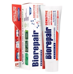 Зубная паста для чувствительных зубов RDA 14,7 Sensitive Double Action, 75 мл Biorepair (Италия) купить по цене 820 руб.