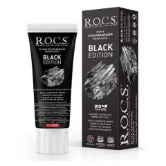 R.O.C.S Black Edition - Зубная паста Черная отбеливающая 74 гр R.O.C.S. (Россия) купить по цене 410 руб.