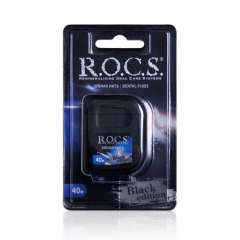 R.O.C.S Black Edition - Расширяющаяся зубная нить 40 м R.O.C.S. (Россия) купить по цене 345 руб.