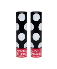 Увлажняющий уход с оттенком граната для губ , 2 х 4,4 г Apivita (Греция) купить по цене 909 руб.