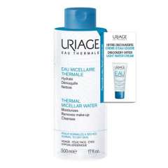 Uriage - Набор (Очищающая мицеллярная вода для нормальной и сухой кожи 500 мл + Легкий увлажняющий крем 15 мл) Uriage (Франция) купить по цене 1 465 руб.