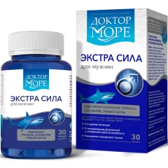 Комплекс "Экстра сила" для мужчин, 30 капсул Доктор Море (Россия) купить по цене 819 руб.