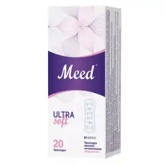 Ежедневные ультратонкие прокладки Ultra Soft, 20 шт Meed (Россия) купить по цене 82 руб.