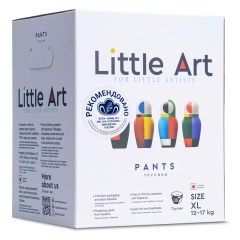 Детские трусики-подгузники в индивидуальной упаковке размер XL 12-17 кг, 36 шт Little Art (Китай) купить по цене 1 591 руб.