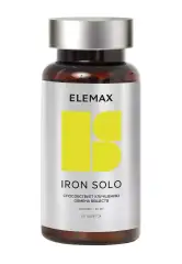 Железа бисглицинат Iron Solo 20 мг, 60 таблеток Elemax (Россия) купить по цене 1 438 руб.