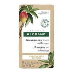 Klorane Dry Hair - Брусковый шампунь с маслом Манго 80 гр Klorane (Франция) купить по цене 1 669 руб.