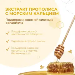 Экстракт прополиса с морским кальцием на серебряной воде, 100 мл Smart Bee (Россия) купить по цене 367 руб.