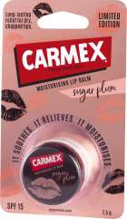 Carmex - Бальзам для губ сахарная слива с защитным фактором SPF 15 в баночке Carmex (США) купить по цене 473 руб.