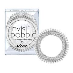 Invisibobble Slim Chrome Sweet Chrome - Резинка-браслет для волос мерцающий серебряный Invisibobble (Великобритания) купить по цене 469 руб.