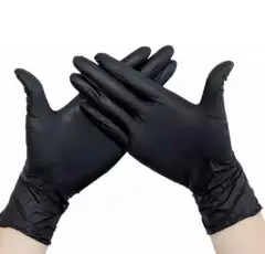 Перчатки нитриловые Ecolat размер М черные, 100 шт Чистовье (Россия) купить по цене 528 руб.
