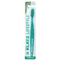 Klatz Lifestyle - Щетка зубная для взрослых cредняя, цвет Зеленый Klatz (Россия) купить по цене 226 руб.