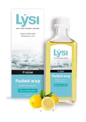 Рыбий жир со вкусом лимон-мята, 240 мл Lysi (Исландия) купить по цене 2 103 руб.