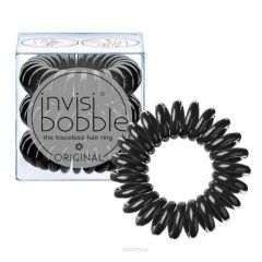 Invisibobble Power True Black - Резинка-браслет для волос с подвесом черная Invisibobble (Великобритания) купить по цене 640 руб.