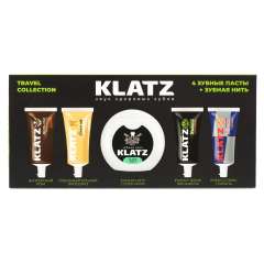 Klatz Brutal only - Набор Travel collection (4 зубные пасты 20 мл + зубная нить 65 м)  Klatz (Россия) купить по цене 439 руб.