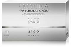 Crescina Follicular Islands 2100 - Комплекс для женщин (лосьон для стимуляции роста волос 10*3,5 мл, лосьон против выпадения волос 10*3,5 мл) Crescina (Швейцария) купить по цене 23 326 руб.