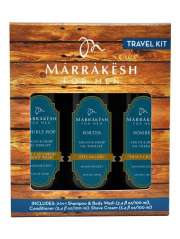 Marrakesh for Men Travel Kit - Набор для мужчин (шампунь/гель для душа 2 в 1 100 мл, крем для бритья 100 мл, стайлинг-гель 100 мл) Marrakesh (США) купить по цене 2 381 руб.