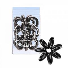 Invisibobble Nano True Black - Резинка для волос с подвесом черная Invisibobble (Великобритания) купить по цене 420 руб.