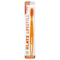 Klatz Lifestyle - Щетка зубная для взрослых cредняя, цвет Оранжевый Klatz (Россия) купить по цене 226 руб.