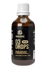 Биологически активная добавка к пище Vitamin D3 400IU Drops, 50 мл Grassberg (Великобритания) купить по цене 969 руб.