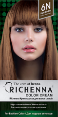 Richenna Color Cream Light Chestnut - Крем-краска для волос с хной № 6N Richenna (Корея) купить по цене 1 261 руб.
