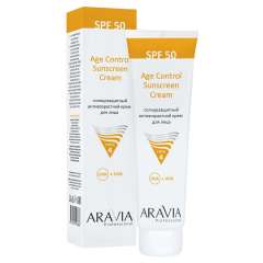 Aravia Professional Age Control Sunscreen Cream - Солнцезащитный анти-возрастной крем для лица SPF 50 100 мл Aravia Professional (Россия) купить по цене 1 688 руб.