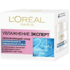 L'Oreal Dermo-Expertise - Крем для лица нормальной и смешанной кожи Увлажнение Эксперт 50 мл L'Oreal Paris (Франция) купить по цене 839 руб.