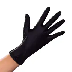 Перчатки нитриловые Safe&Care размер М черные, 100 шт Чистовье (Россия) купить по цене 816 руб.