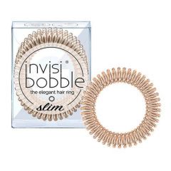 Invisibobble Slim Bronze Me Pretty - Резинка-браслет для волос мерцающая бронзовая Invisibobble (Великобритания) купить по цене 469 руб.