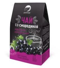 Алтэя Травяные чаи - Травяной чай с черной смородиной 80 г Алтэя (Россия) купить по цене 190 руб.