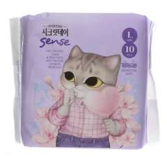 Secret Day Sense Large - Ультратонкие дышащие органические прокладки 10 шт. (28 см) Secret Day (Корея) купить по цене 333 руб.