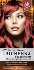 Richenna Color Cream Copper Red - Крем-краска для волос с хной № 6R Richenna (Корея) купить по цене 1 280 руб.